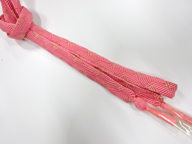 未使用品　正絹　手組帯締め